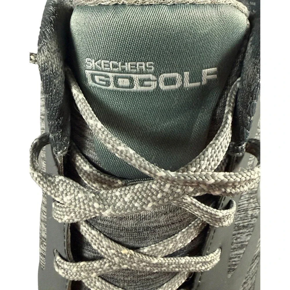 SKECHERS GO GOLF Shoes Women 9 Gray 5GEN Goga Max Spikeless Lace Up